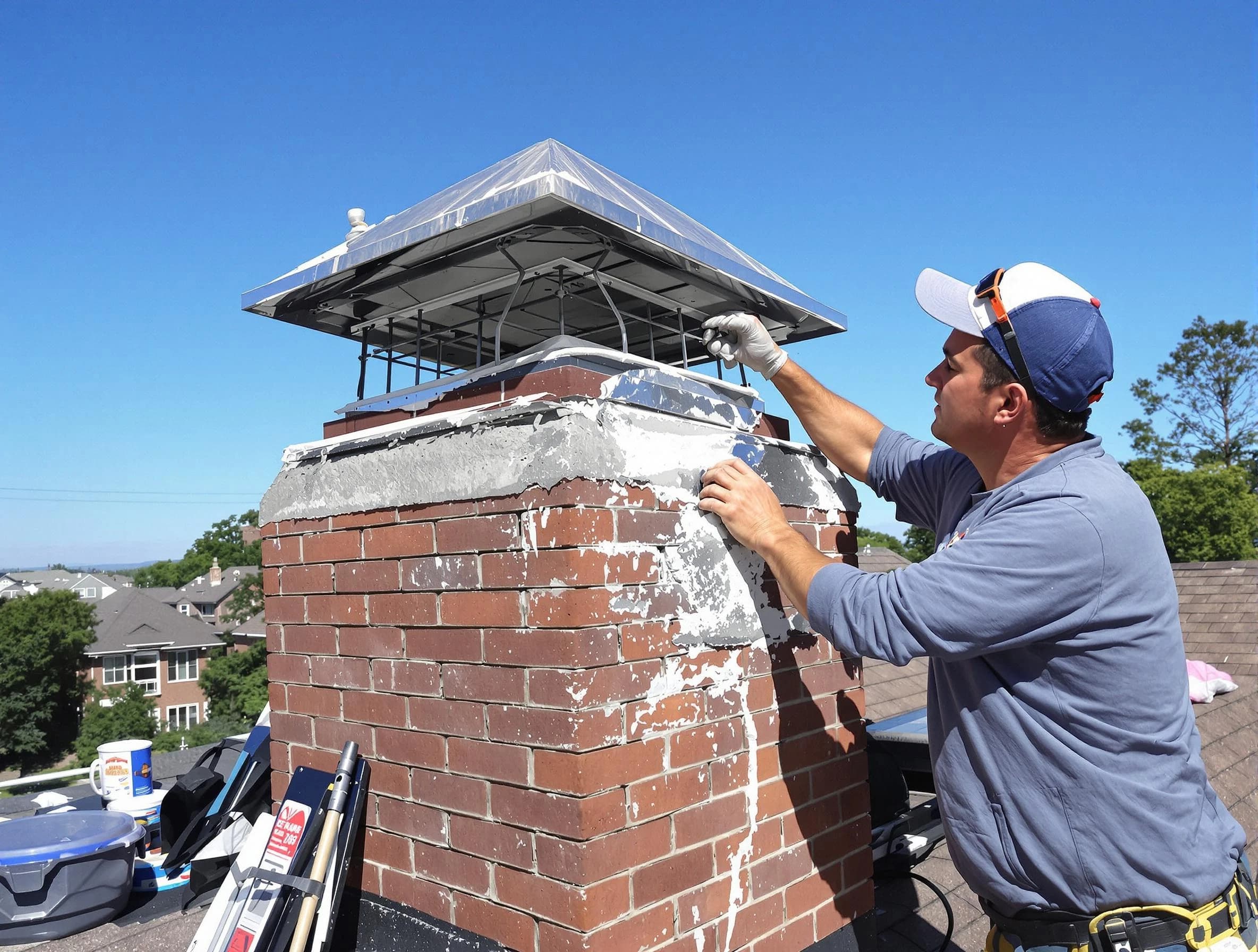 Chimney Crown Services service in Harrah, OK